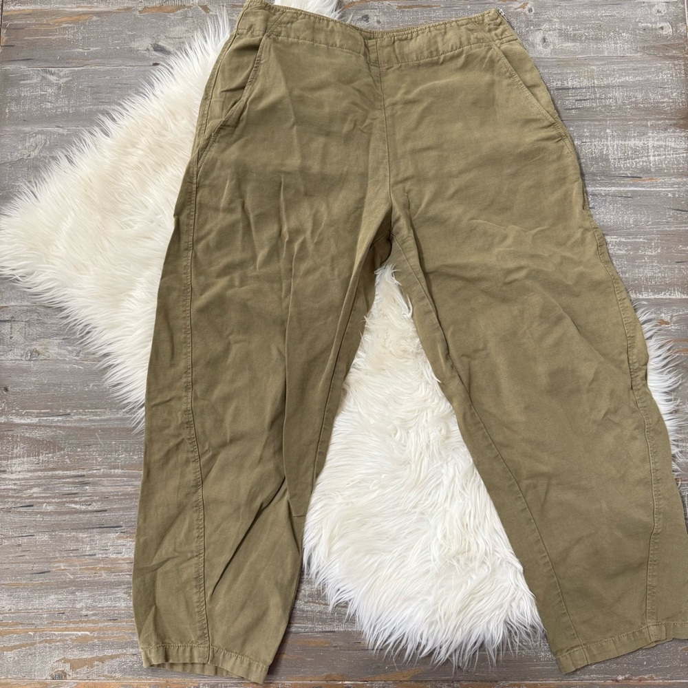 Ischiko Linen Cotton Wide Leg Pants